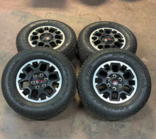 Load image into Gallery viewer, Set of OEM &#39;24-&#39;25 Toyota Tacoma TRD Rims 265/70R17 BFGoodrich Trail Terrain LT

