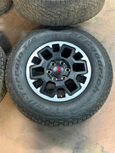 Load image into Gallery viewer, Set of OEM &#39;24-&#39;25 Toyota Tacoma TRD Rims 265/70R17 BFGoodrich Trail Terrain LT
