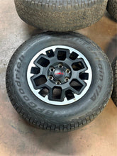 Load image into Gallery viewer, Set of OEM &#39;24-&#39;25 Toyota Tacoma TRD Rims 265/70R17 BFGoodrich Trail Terrain LT
