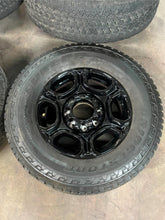 Load image into Gallery viewer, Set of 4 Used OEM &#39;05-&#39;25 Ford F250 F350 Black Rims 275/70R18 Bridgestone AT LT
