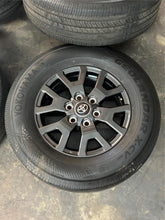 Load image into Gallery viewer, Set of OEM 17&quot; &#39;25 Toyota 4Runner Dark Charcoal Wheels on 245/70R17 Yokohama LT
