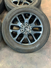 Load image into Gallery viewer, Set of Used &#39;22-&#39;25 Toyota Tundra Sequoia 20&quot; Dark Charcoal Wheels 265/60R20 LT
