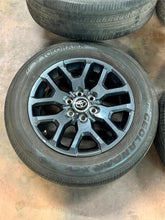 Load image into Gallery viewer, Set of Used &#39;22-&#39;25 Toyota Tundra Sequoia 20&quot; Dark Charcoal Wheels 265/60R20 LT
