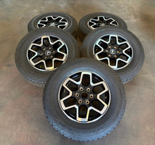 Load image into Gallery viewer, Set of 5 Used OEM '21-'26 Ford Bronco 18" OEM Wheels on 255/70R18 Bridgestone LT
