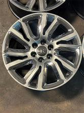 Load image into Gallery viewer, Set of 4 22" Silver w/ Chrome Insert Wheels '00-'26 Chevrolet Silverado 1500 OEM
