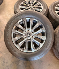 Load image into Gallery viewer, Set of Used '23-'26 Toyota Sequoia Tundra 20" Dark Charcoal Wheels 265/60R20 LT
