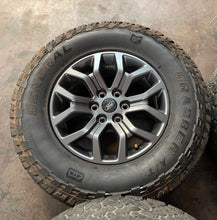 Load image into Gallery viewer, Set of Used 18&quot; &#39;05-&#39;24 Ford F150 Rims on 275/70R18 General Grabber AT Tires LT
