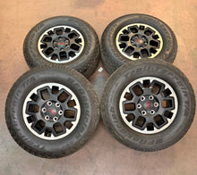 Load image into Gallery viewer, Set of Used TRD 17" OEM '24-'26 Toyota Tacoma Rims 265/70R17 BFGoodrich Tires LT
