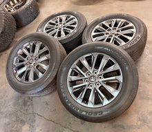 Load image into Gallery viewer, Set of Used '23-'26 Toyota Sequoia Tundra 20" Dark Charcoal Wheels 265/60R20 LT
