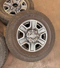 Load image into Gallery viewer, Set of Used 18" 10480 '05-'26 Ford F250 F350 Wheels 275/70R18 Bridgestone AT LT
