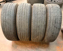 Load image into Gallery viewer, Set of Used 20" OEM '22-'26 Toyota Tundra Black Wheels 265/60R20 Bridgestone LT
