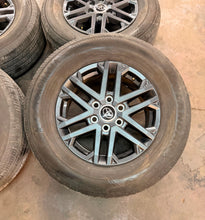 Load image into Gallery viewer, Set of 4 Used Takeoff '22-'26 Toyota Tundra 18" OEM Wheels 265/70R18 Yokohama LT
