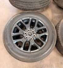 Load image into Gallery viewer, Set of 4 Used 20" Dark Charcoal '23-'26 Toyota Sequoia Wheels 265/60R20 Yokohama
