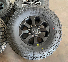 Load image into Gallery viewer, Set of 4 OEM '05-'26 RAM 2500 3500 Power Wagon Rims 35/12.50R17 Kenda Klever R/T
