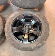 Load image into Gallery viewer, Set of 4 Used '19-'26 RAM 1500 Black OEM Wheels 275/60R20 Arroyo Tamarock A/T LT
