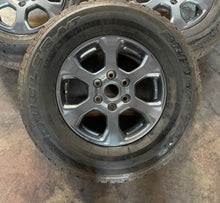 Load image into Gallery viewer, Set of Five Used 17&quot; &#39;21-&#39;24 Ford Bronco Wheels 255/75R17 Bridgestone Tires LT
