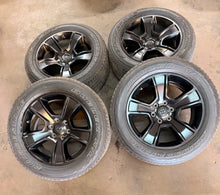 Load image into Gallery viewer, Set of Used 20" Black '19-'26 RAM 1500 2676 Wheels 275/55R20 Bridgestone H/L LT
