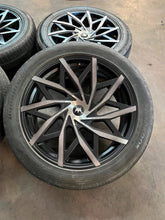 Load image into Gallery viewer, Set of 4 Used MAZZI 372 Big Easy 22x9.5 6x5.5 6x135 Wheels on 285/45R22 Tires LT

