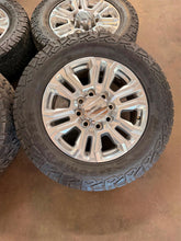 Load image into Gallery viewer, Set of Used 5957 '11-'26 GMC Sierra 2500 Denali Polished OEM Wheels 275/65R20 LT
