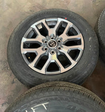 Load image into Gallery viewer, Set of OEM 20&quot; &#39;22-&#39;24 Toyota Tundra Machined Rims on 265/60R20 Bridgestones LT
