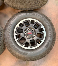 Load image into Gallery viewer, Set of Used TRD 17" OEM '24-'26 Toyota Tacoma Rims 265/70R17 BFGoodrich Tires LT

