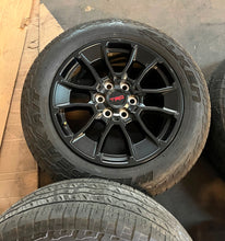 Load image into Gallery viewer, Set of 4 Used '22-'26 Toyota Tundra TRD Black 20" OEM Wheels Falken 265/60R20 LT
