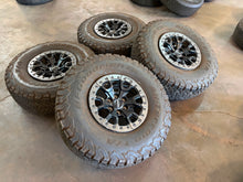 Load image into Gallery viewer, Set of Used 17" '05-'26 Ford F-150 Raptor Beadlock Wheels 37/12.50R17 BFG AT LT
