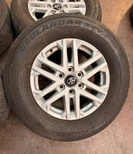 Load image into Gallery viewer, Set of Used 75281 '22-'26 Toyota Tundra 18" OEM Wheels 265/70R18 Yokohama XCV LT
