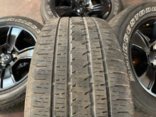 Load image into Gallery viewer, Set of 4 Used 20&quot; Black &#39;19-&#39;24 RAM 1500 Rims on 275/55R20 Bridgestone Tires LT
