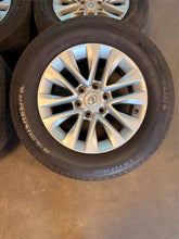 Load image into Gallery viewer, Set of Used 18" Silver '13-'23 Lexus GX460 Wheels on 265/60R18 Michelin Tires LT
