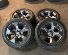 Load image into Gallery viewer, Set of 4 Used 20" '19-'26 Dodge RAM 1500 2675 OEM Rims 275/55R20 Falken AT3WA LT
