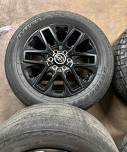 Load image into Gallery viewer, Set of Four Used '22-'26 Toyota Tundra Black OEM Wheels 95295 265/60R20 Tires LT

