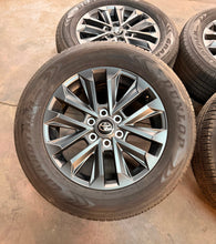 Load image into Gallery viewer, Set of Used '22-'26 Toyota Sequoia 20" Dark Charcoal Rims 265/60R20 Grandtek LT
