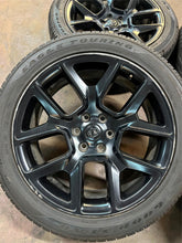 Load image into Gallery viewer, Set of 4 Used Matte Black 22" '19-'26 RAM 1500 Wheels 2727 on 285/45R22 Tires LT
