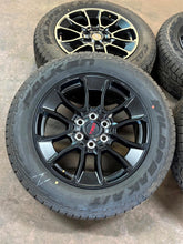 Load image into Gallery viewer, Set of 20" Black TRD '22-'26 Toyota Tundra Wheels 265/60R20 Falken Wildpeak AT3

