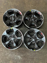 Load image into Gallery viewer, Five New OEM &#39;07-&#39;24 Jeep Wrangler &amp; Gladiator 17&quot; Dark Charcoal Rims &amp; Sensors
