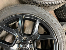 Load image into Gallery viewer, Set of 4 Used Matte Black 22" '19-'26 RAM 1500 Wheels 2727 on 285/45R22 Tires LT
