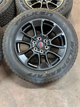 Load image into Gallery viewer, Set of 20" Black TRD '22-'26 Toyota Tundra Wheels 265/60R20 Falken Wildpeak AT3
