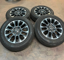 Load image into Gallery viewer, Set of 4 Used '22-'26 OEM Toyota Tundra Limited OEM Wheels 265/60R20 Yokohama LT
