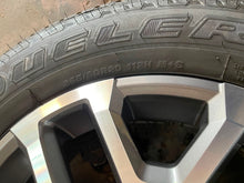 Load image into Gallery viewer, Set of OEM 20&quot; &#39;22-&#39;24 Toyota Tundra Machined Rims on 265/60R20 Bridgestones LT
