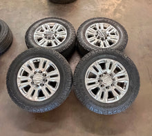 Load image into Gallery viewer, Set of Used 5957 '11-'26 GMC Sierra 2500 Denali Polished OEM Wheels 275/65R20 LT
