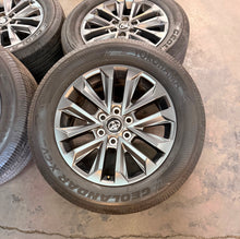 Load image into Gallery viewer, Set of Used '23-'26 Toyota Sequoia Tundra 20" Dark Charcoal Wheels 265/60R20 LT
