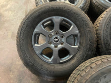 Load image into Gallery viewer, Set of Five Used 17&quot; &#39;21-&#39;24 Ford Bronco Wheels 255/75R17 Bridgestone Tires LT
