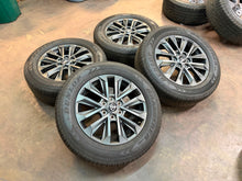 Load image into Gallery viewer, Set of Used 20" Charcoal '24-'26 Toyota Land Cruiser Wheels 265/60R20 Dunlop LT
