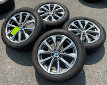 Load image into Gallery viewer, Set of Four Used 19&quot; OEM BMW X4 Takeoff Tires &amp; Wheels 5 V Spoke 6877326 (5x112)
