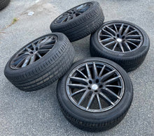 Load image into Gallery viewer, Set of 4 Used OEM &#39;16-&#39;20 Maserati Quattroporte Ghibli Staggered Wheels &amp; Tires

