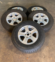 Load image into Gallery viewer, Set of 5 OEM &#39;07-&#39;24 Jeep Wrangler Gladiator 17&quot; Silver Rims 245/75R17 Goodyears
