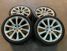 Load image into Gallery viewer, Set of Used OEM &#39;10-&#39;14 Mercedes-Benz CL550 20&quot; Staggered Wheels and Tires 5x112
