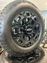 Load image into Gallery viewer, Set of 4 &#39;11-&#39;24 Chevrolet Silverado 2500 3500 20&quot; Rims on 275/65R20 Goodyear AT
