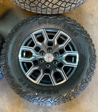 Load image into Gallery viewer, Set of &#39;00-&#39;24 GMC Sierra 1500 Yukon 18&quot; Rims on 275/65R18 Goodyear Territory MT

